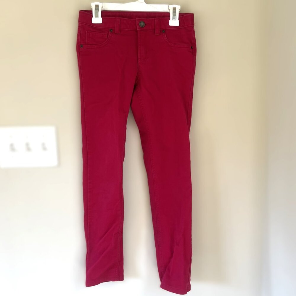 Lands' End Kids Skinny Stretch Jeans, Raspberry, Size 10